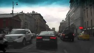 Russian taxi in Moscow.