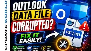 Outlook Data File Corrupted ?  Fix It Easily! (PST/OST Repair Guide)