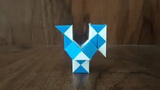 How to make Hen🐔 with Snake Cube:- 24 PIECES. BY:- AKSH PATEL