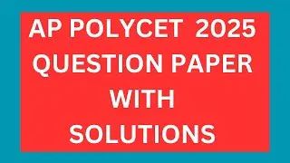 AP POLYCET 2025 QUESTION PAPER WITH SOLUTIONS