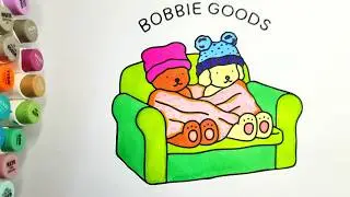 Relaxation Coloring ASMR | Bobbie Goods Coloring Book | No Talking | Stress Relief