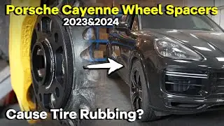 New Porsche Cayenne 2023/2024 Accessories|Do Wheel Spacers Cause Tire Rubbing?|BONOSS 15mm Spacers