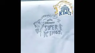CSK Logo Drawing Easy . #shorts #youtube #youtubeshorts #viral #trending @csk fans
