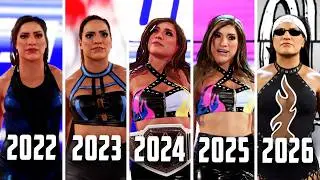 WWE 2K26 Raquel Rodriguez Entrance Evolution (2022 to 2026)