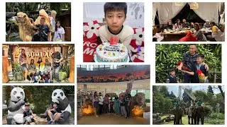 Happy 10th B’day Traian, qt rayakan menginap di Royal Safari Garden