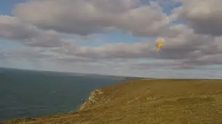 Lunak in 33mph - RC Slope Soaring - St Agnes Head - Cornwall