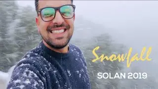 Heavy snowfall in Solan after long time ❄️☃️ (Short Video)