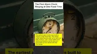 The First Alarm Clock: Ringing at One Fixed Time