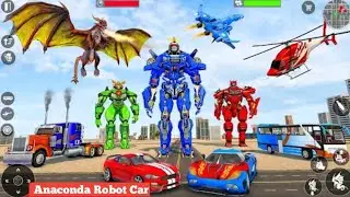 Jet Robot Car Transformation Simulator - Android GamePlay