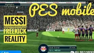 #pes20mobile| Pes 19 mobile Messi Freekick Reality #pes20 #pes20mobile #PES20