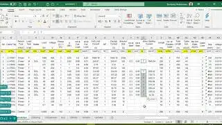 Demo Cable Sizing Calculation with Automated Process