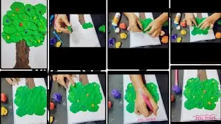 How to make a clay spring tree with clay by colorpalettebynidhi