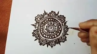 फूल मेहंदी का डिजाइन 