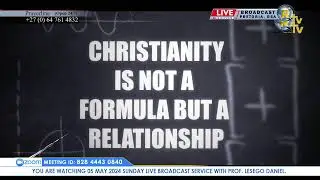 05 MAY 2024 SUNDAY LIVE BROADCAST SERVICE WITH PROF. LESEGO DANIEL AND SONS PART 1