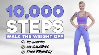 10000 STEPS WALKING WORKOUT | 10K Steps Challenge! 1 Hour Fat Burning Endurance Knee Friendly
