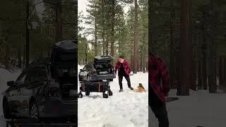 Winter Car Camping at Mammoth Mountain California