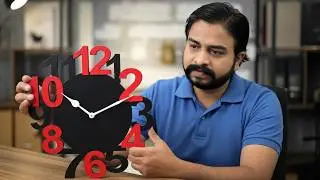 Black Red Wall Clocks for Bedroom | Wall Analog Clock for Living Room | Designer Wooden Bignum Clock