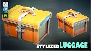 Stylized Luggage Model in Maya 2025, Zbrush, and Substance Painter