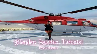 Blender Render Tutorial | Sims 4 Poses & Scene Setup Using Pinterest Scene (S4S, S4R, Blender 3.4)