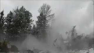 Land Clearing Continues | Snow Covered Woods & Drone Views