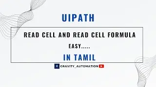 Read Cell And Read Cell Formula in #uipath  @Gravity_Automation #automationtutorial
