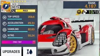 Asphalt 9, SCG 007S, TEST GOLD, Do You Won It? Check Here Its TOP Performance, 4K 60fps