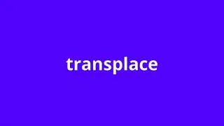 what is the meaning of transplace