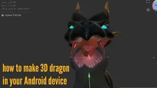 How to make 3D dragon with nomad sculpt (Android)#1
