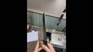 Dull to razor sharp in 90 seconds #dull #sharp #butcher