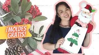 Como hacer un porta toalla o porta limpión navideño de santa Claus 🎅 paso a paso con moldes gratis