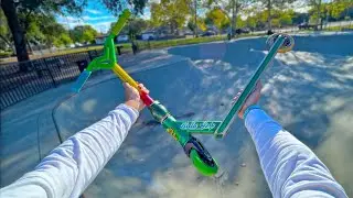 Riding The Scooter I Did My FIRST Ever Tailwhip On!