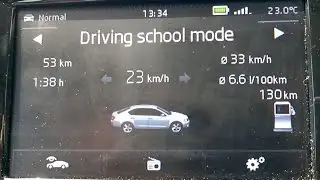 Skoda Octavia 3 - driving school mode activation - vključitev dodatnega avto&scaron;ola prikaza
