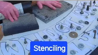 Stenciling inthe Mythical Forest