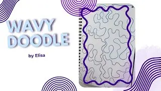 Relaxing Blue-Grey Pattern Doodle 💙 | Calm & Minimal Flow Art