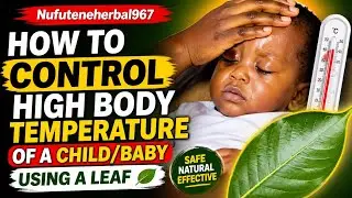 How To Control High Body Temperature  Of A Child/Baby Using A Leaf