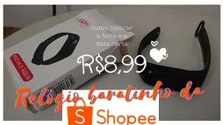 Como Configurar a DATA E HORA NO REL&Oacute;GIO Leon GTS a prova d&aacute;gua da SHOPEE