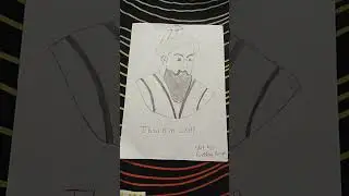 My worst drawing ever 🤮 I tried my best#drawing Ibrahim Lodi#from Delhi Sultanate