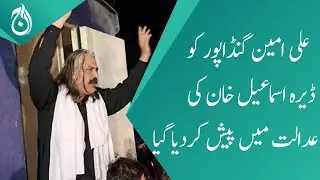 Former federal minister Ali Amin Gandapur was produced in Dera Ismail Khan court - Aaj News