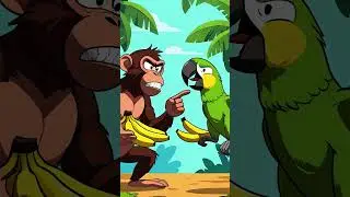 बंदर और तोते की लड़ाई | Bedtime Stories | Short Story in Hindi | Moral Story for Kids