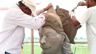 bajrangbali ki 11 feet cement ki murti ||(9411921304) हनुमान जी की सीमेंट की #sculpture #devmurtikar