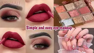 Simple and easy eye makeup tutorial for wedding step by step | inshaali