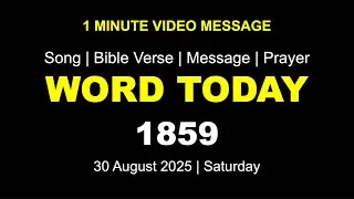 Word Today-1859 | Bro RSV | One-Minute Video Message (Malayalam) | 30 August 2025
