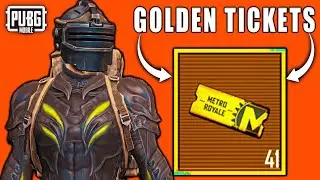 41 GOLDEN TICKETS OPENING PUBG METRO ROYALE