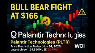 📈 🔻 ⚠️ Palantir Technologies (PLTR) Bull Bear Figth at $166 | Price Prediction Today (Nov 24, 2025)