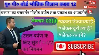 उत्तल दर्पण के लिए f तथा r में संबंध । संबंध f = r/2 का निगमन।