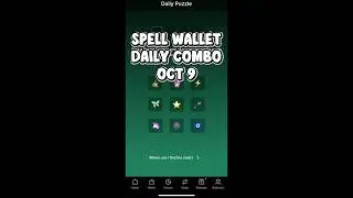 9 October 2025 Spell Wallet Daily Puzzle | Daily Combo Today #spellwalletdailycombo
