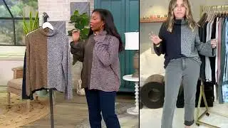 Peace Love World Two Tone Sweater on QVC
