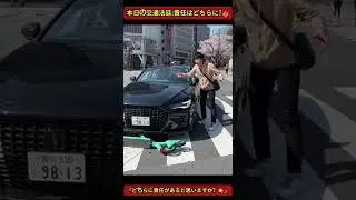 [AI Traffic Court] A scooter driver runs a red light. The moment of the collision and the young m...