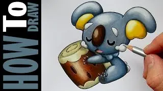 Nekkoala Pokemon Sun/Moon Speed drawing