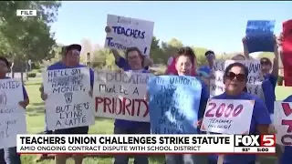 Teachers&rsquo; union officially files challenge against Nevada statute preventing strike